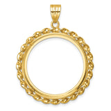 27 mm 14k Yellow Gold coin bezel for Chinese ¥200 Panda — additional image