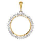 27 mm 14k Multi-Tone Gold coin bezel for Chinese ¥200 Panda — additional image