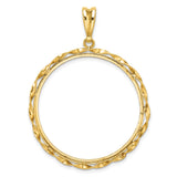 32 mm 14k Yellow Gold coin bezel for Chinese ¥500 Panda — additional image