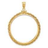 32 mm 14k Yellow Gold coin bezel for Chinese ¥500 Panda — additional image