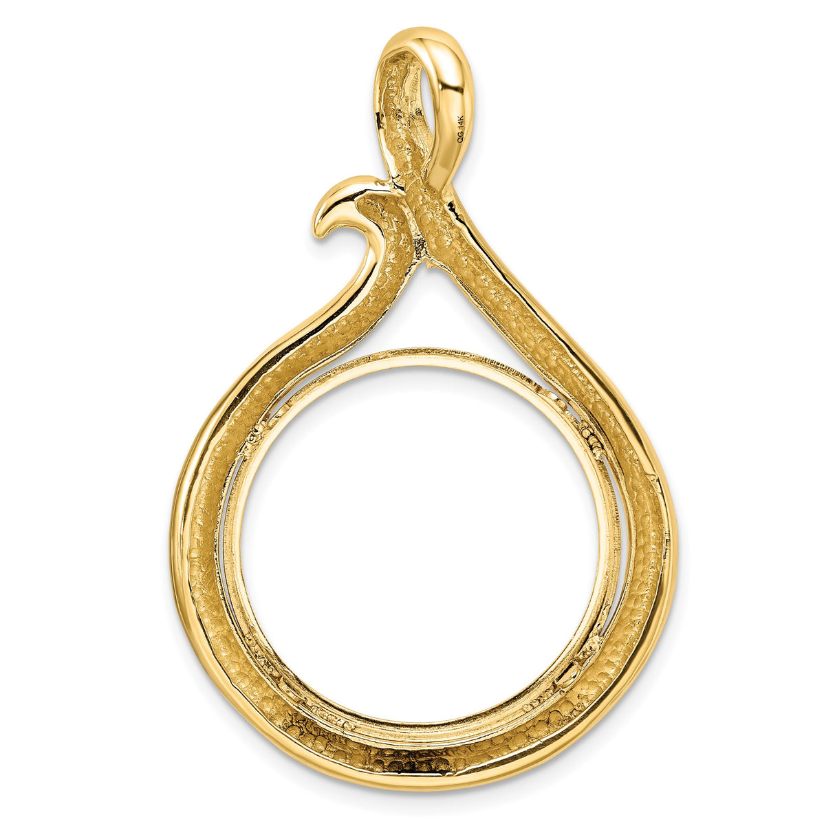 22 mm 14k Yellow Gold coin bezel for Chinese ¥100 Panda — additional image