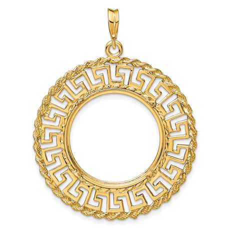 22 mm 14k Yellow Gold coin bezel for Chinese ¥100 Panda — additional image