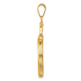 22 mm 14k Yellow Gold coin bezel for Chinese ¥100 Panda — alternate view