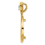 22 mm 14k Multi-Tone Gold coin bezel for Chinese ¥100 Panda — alternate view