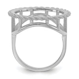 17 mm 14k White Gold coin bezel ring for Isle of Man £0.5 Nobel — alternate view