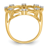 17 mm 14k Yellow Gold coin bezel ring for Isle of Man £0.5 Nobel — alternate view
