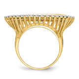 22 mm 14k Yellow Gold coin bezel ring for Isle of Man £1 Angel — alternate view