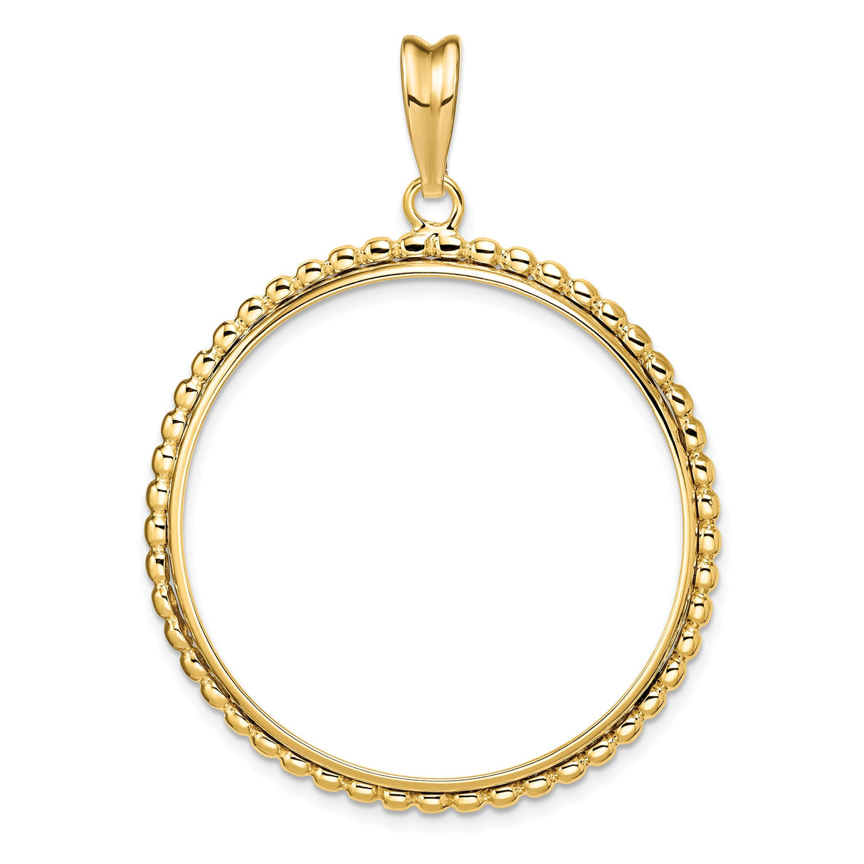 35 mm 14k Yellow Gold coin bezel for Mexican Libertad