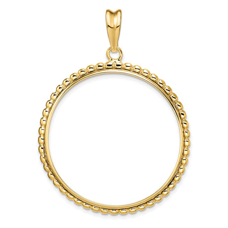 35 mm 14k Yellow Gold coin bezel for Mexican Libertad