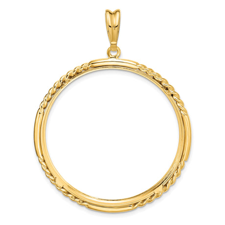 35 mm 14k Yellow Gold coin bezel for Mexican Libertad — additional image