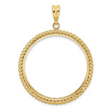 35 mm 14k Yellow Gold coin bezel for Mexican Libertad — additional image