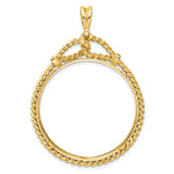 35 mm 14k Yellow Gold coin bezel for Mexican Libertad — additional image