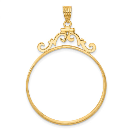 35 mm 14k Yellow Gold coin bezel for Mexican Libertad — additional image