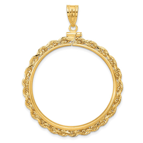35 mm 14k Yellow Gold coin bezel for Mexican Libertad — additional image