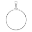 35 mm 14k White Gold coin bezel for Mexican Libertad