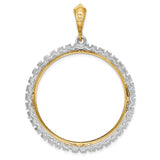 35 mm 14k Multi-Tone Gold coin bezel for Mexican Libertad — additional image