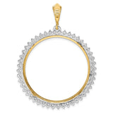 35 mm 14k Multi-Tone Gold coin bezel for Mexican Libertad — additional image