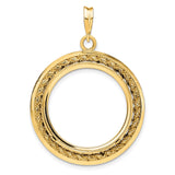23 mm 14k Yellow Gold coin bezel for Mexican 10 Peso Peso — additional image