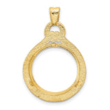 16 mm 14k Yellow Gold coin bezel for Mexican Libertad — additional image