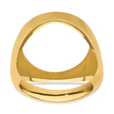 16 mm 14k Yellow Gold coin bezel ring for Mexican Libertad — additional image