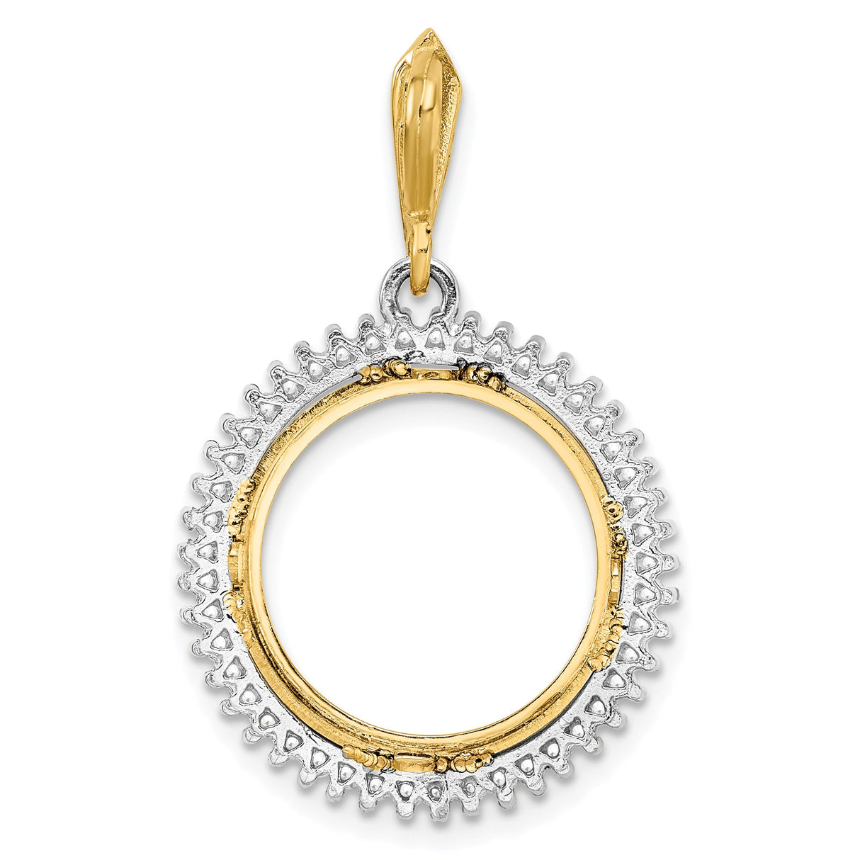 16 mm 14k Multi-Tone Gold coin bezel for Mexican Libertad — additional image