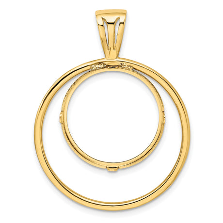 20 mm 14k Yellow Gold coin bezel for Mexican Libertad — additional image