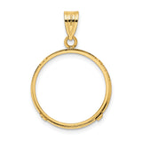 20 mm 14k Yellow Gold coin bezel for Mexican Libertad — additional image