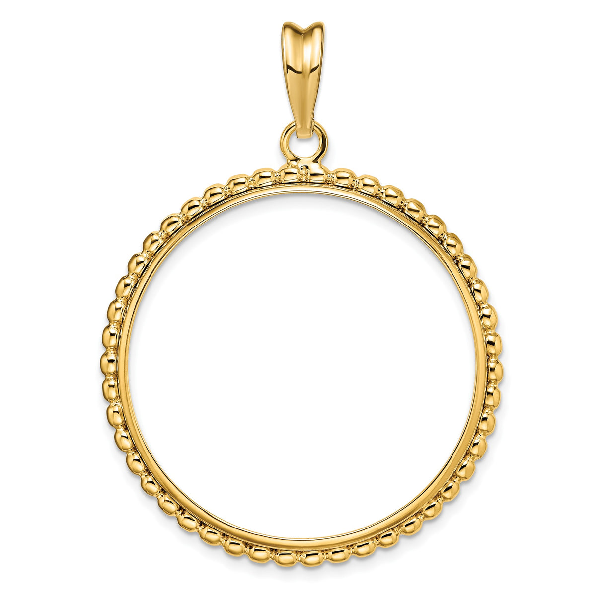33 mm 14k Yellow Gold coin bezel for Mexican Libertad