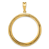 33 mm 14k Yellow Gold coin bezel for Mexican Libertad