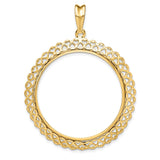 33 mm 14k Yellow Gold coin bezel for Mexican Libertad