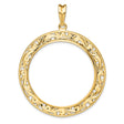 33 mm 14k Yellow Gold coin bezel for Mexican Libertad