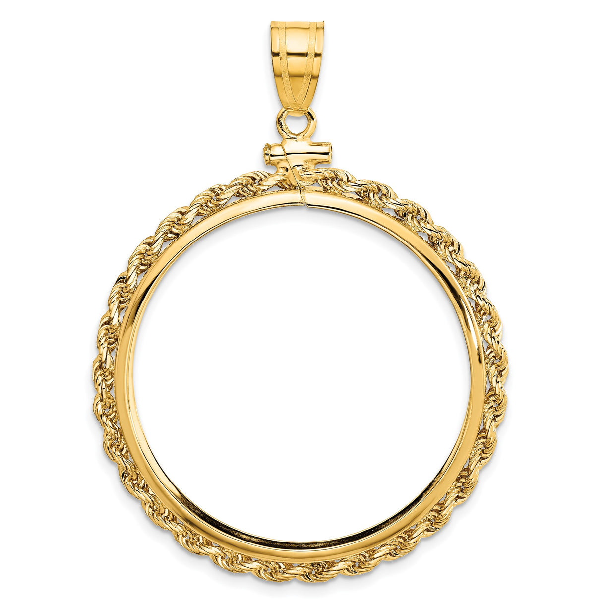 33 mm 10k Yellow Gold coin bezel for Mexican Libertad