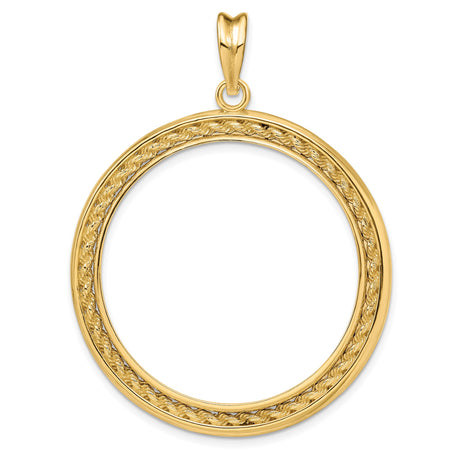 33 mm 14k Yellow Gold coin bezel for Mexican Libertad