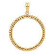 33 mm 14k Yellow Gold coin bezel for Mexican Libertad