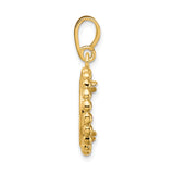 13 mm 14k Yellow Gold coin bezel for Mexican Libertad — alternate view