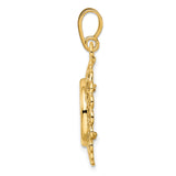13 mm 14k Yellow Gold coin bezel for Mexican Libertad — alternate view