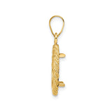 13 mm 14k Yellow Gold coin bezel for Mexican Libertad — alternate view