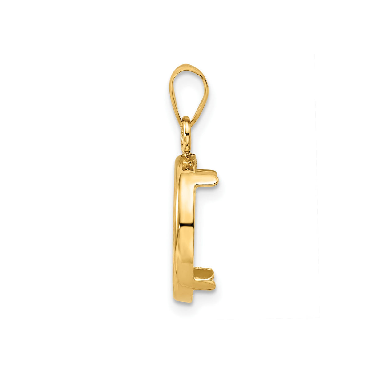 13 mm 14k Yellow Gold coin bezel for Mexican Libertad — alternate view