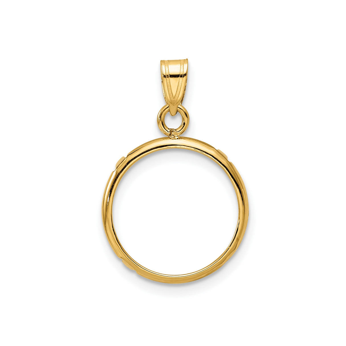13 mm 14k Yellow Gold coin bezel for Mexican Libertad — additional image