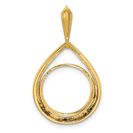 13 mm 14k Yellow Gold coin bezel for Mexican Libertad — additional image