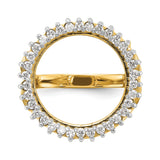 13 mm 14k Yellow Gold coin bezel ring for Mexican Libertad — additional image