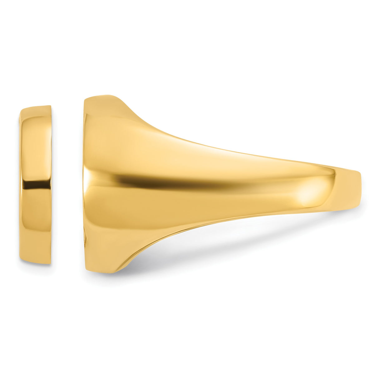 13 mm 14k Yellow Gold coin bezel ring for Mexican Libertad — additional image