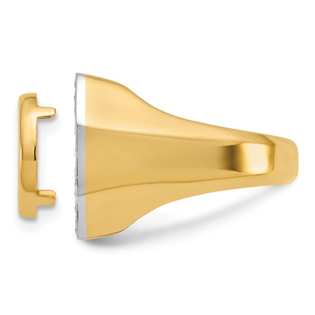 13 mm 14k Multi-Tone Gold coin bezel ring for Mexican Libertad — additional image