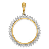 27 mm 14k Multi-Tone Gold coin bezel for Mexican Libertad — additional image