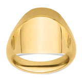 13 mm 14k Yellow Gold coin bezel ring for Mexican 2 Peso Peso — additional image