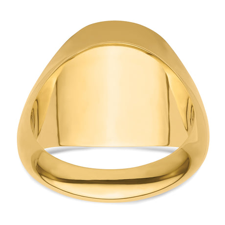 13 mm 14k Yellow Gold coin bezel ring for Mexican 2 Peso Peso — additional image