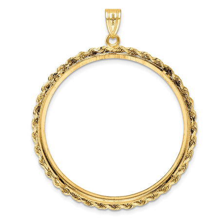 37 mm 14k Yellow Gold coin bezel for Mexican 50 Peso Peso — additional image