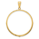 37 mm 14k Yellow Gold coin bezel for Mexican 50 Peso Peso — additional image