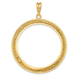 37 mm 14k Yellow Gold coin bezel for Mexican 50 Peso Peso — additional image