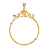 37 mm 14k Yellow Gold coin bezel for Mexican 50 Peso Peso — additional image